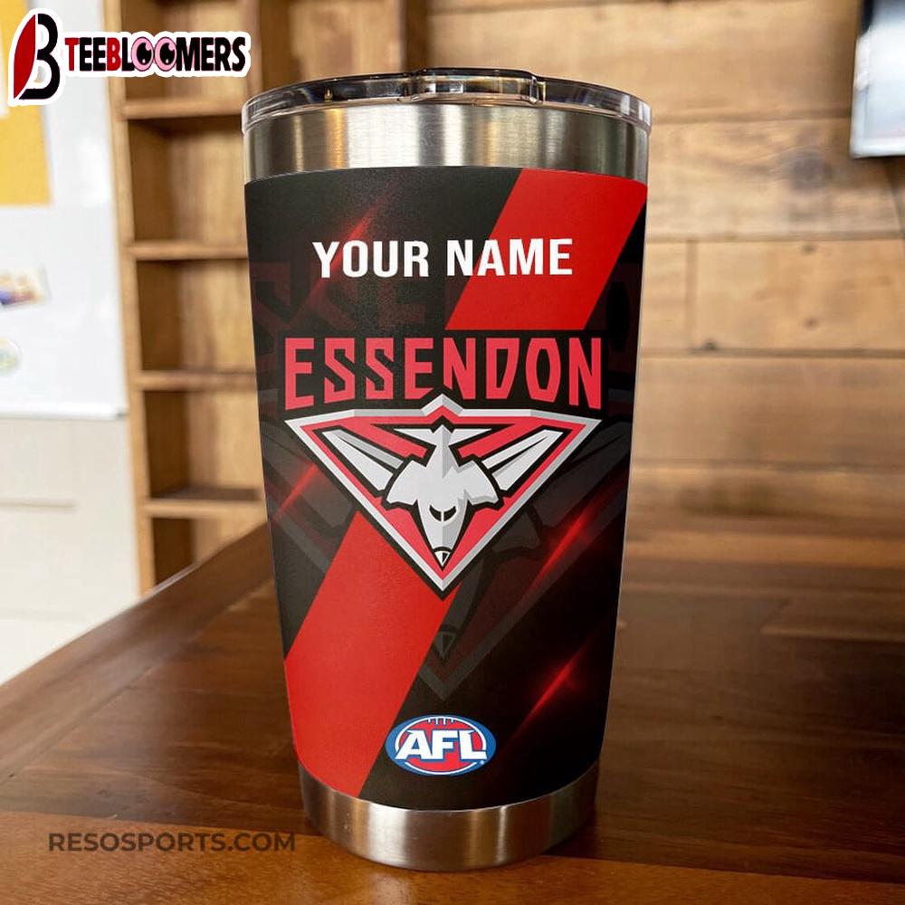 Custom Name Essendon Bombers AFL Tumbler Gift For Fans