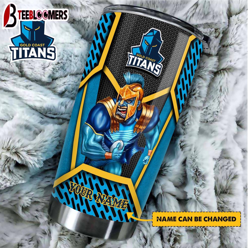 Custom Name Gold Coast Titans New NRL Tumbler Gift For Fans