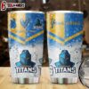 Custom Name Gold Coast Titans NRL Peace Love Sparke Tumbler Gift For Fans