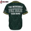 Custom Name Green Bay Packers The Increadible Father's Day Baseball Jersey