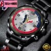 Custom Name Houston Texans NFL Black Stainless Steel Watch Gifts For Fans