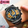 Custom Name Indianapolis Colts NFL 3D Men Black Stainless Steel Watch Gift For Fans