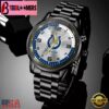 Custom Name Indianapolis Colts NFL Black Stainless Steel Watch Gifts For Fans