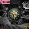 Custom Name Jacksonville Jaguars NFL 3D Men Black Stainless Steel Watch Gift For Fans