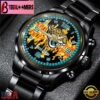 Custom Name Jacksonville Jaguars NFL 3D Men Black Stainless Steel Watch Gift For Fans