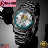 Custom Name Jacksonville Jaguars NFL Black Stainless Steel Watch Gifts For Fans