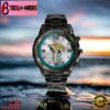 Custom Name Jacksonville Jaguars NFL Black Stainless Steel Watch Gifts For Fans