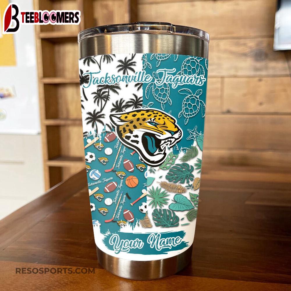 Custom Name Jacksonville Jaguars NFL Tumbler Gift For Fans