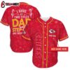 Custom Name Kansas City Chiefs I Have Two Titles Father's Day Baseball Jersey