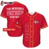 Custom Name Kansas City Chiefs The Increadible Father's Day Baseball Jersey