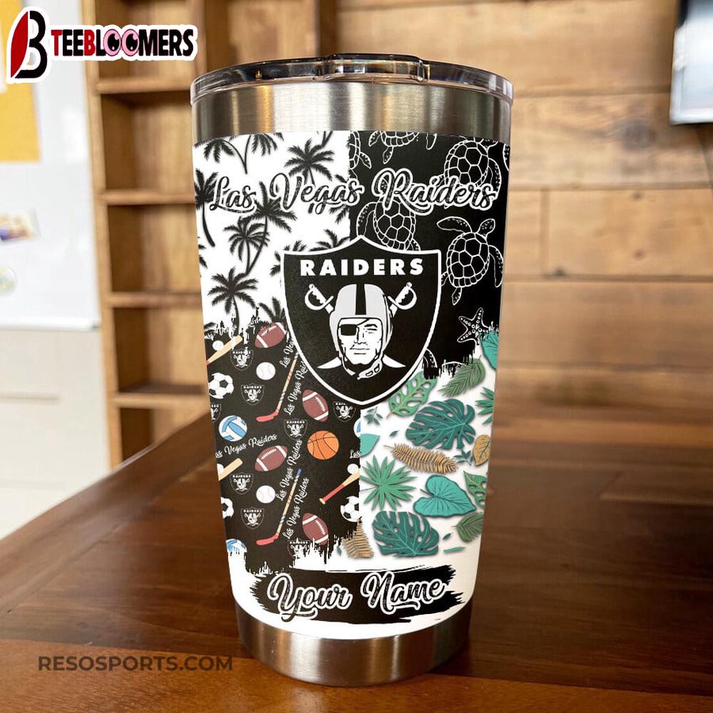 Custom Name Las Vegas Raiders NFL Tumbler Gift For Fans