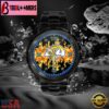 Custom Name Los Angeles Rams NFL 3D Men Black Stainless Steel Watch Gift For Fans