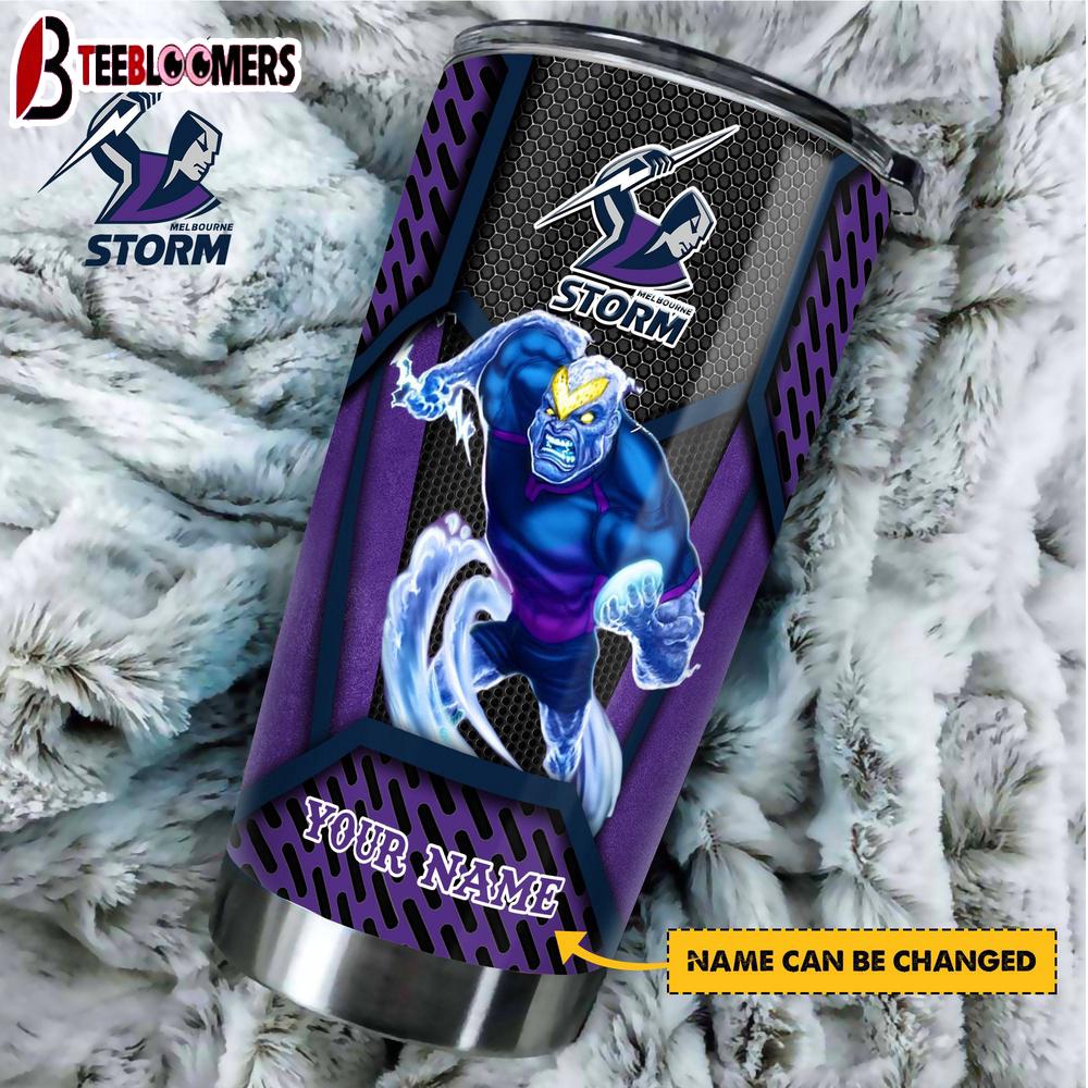 Custom Name Melbourne Storm New NRL Tumbler Gift For Fans