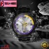 Custom Name Minnesota Vikings NFL Black Stainless Steel Watch Gifts For Fans