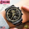 Custom Name New Orleans Saints NFL 3D Men Black Stainless Steel Watch Gift For Fans