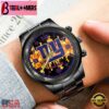 Custom Name New York Giants NFL 3D Men Black Stainless Steel Watch Gift For Fans