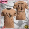 Custom Name NFL Arizona Cardinals Team Football 3D T-Shirt