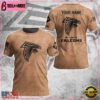 Custom Name NFL Atlanta Falcons Team Football 3D T-Shirt