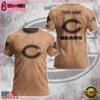 Custom Name NFL Chicago Bears Team Football 3D T-Shirt