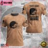 Custom Name NFL Cleveland Browns Team Football 3D T-Shirt