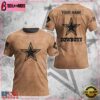 Custom Name NFL Dallas Cowboys Team Football 3D T-Shirt