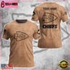 Custom Name NFL Kansas City Chiefs Team Football 3D T-Shirt