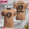 Custom Name NFL Las Vegas Raiders Team Football 3D T-Shirt