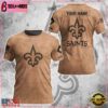 Custom Name NFL New Orleans Saints Team Football 3D T-Shirt