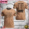 Custom Name NFL New York Giants Team Football 3D T-Shirt
