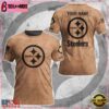 Custom Name NFL Pittsburgh Steelers Team Football 3D T-Shirt