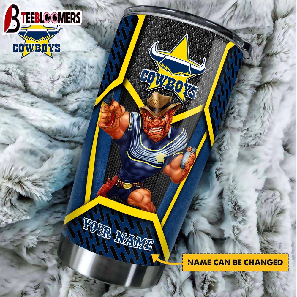 Custom Name North Queensland Cowboys New NRL Tumbler Gift For Fans