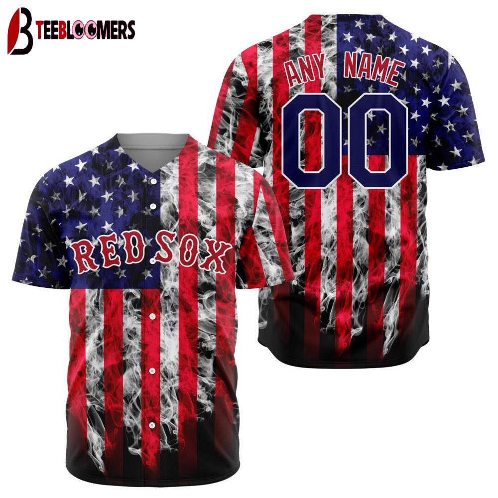 Custom Name Number MLB Boston Red Sox Special Independence Day Baseball Jersey
