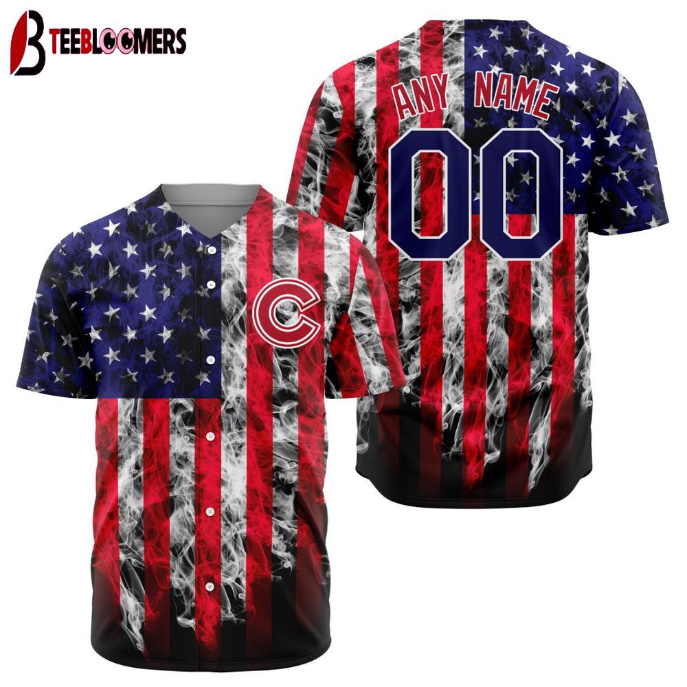 Custom Name Number MLB Chicago Cubs Special Independence Day Baseball Jersey