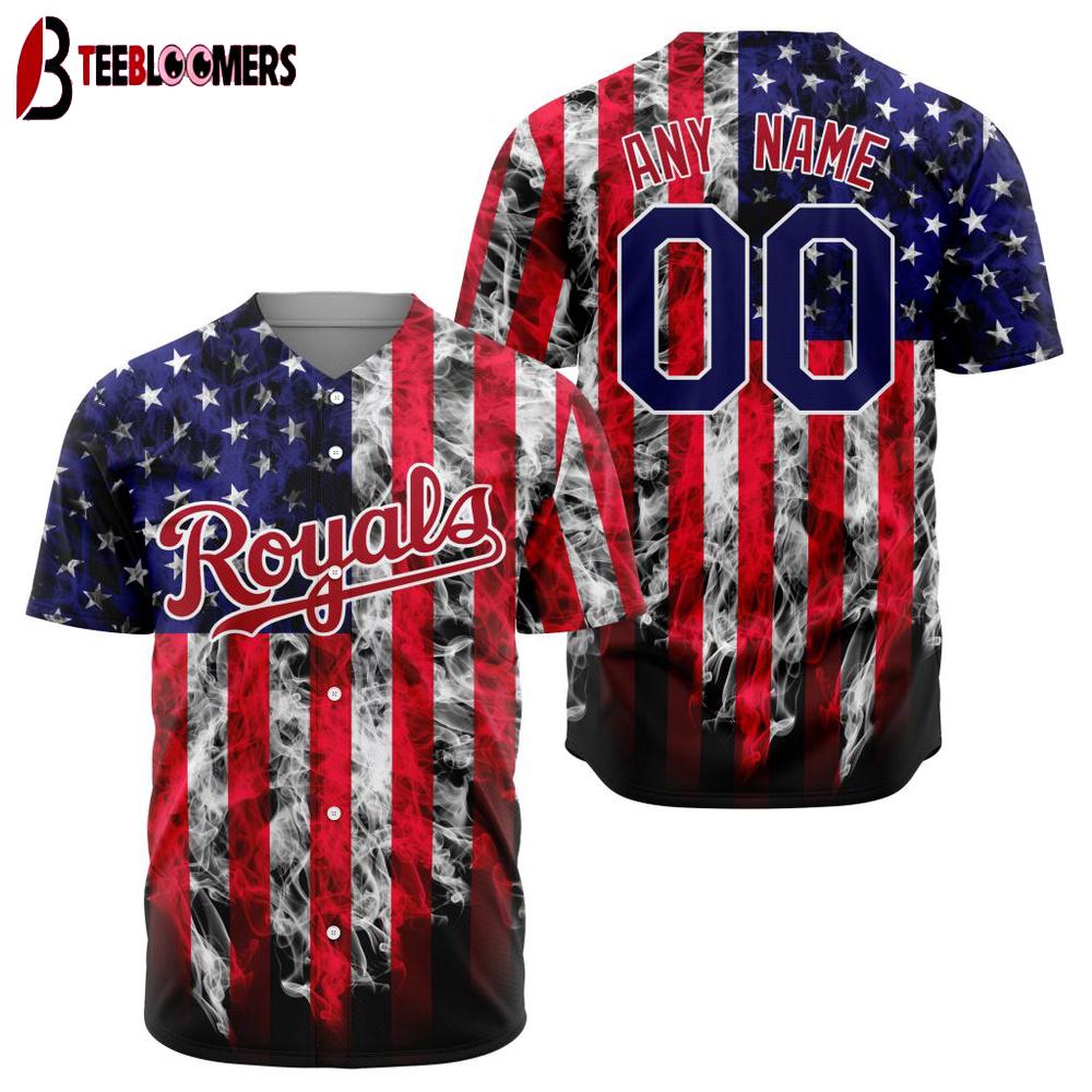 Custom Name Number MLB Kansas City Royals Special Independence Day Baseball Jersey