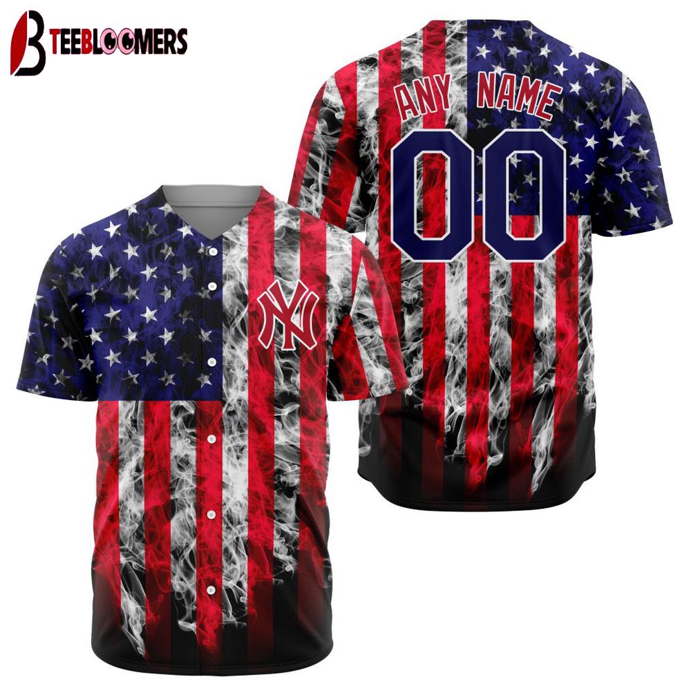Custom Name Number MLB New York Yankees Special Independence Day Baseball Jersey