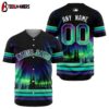Custom Name Number MLB Toronto Blue Jays Special Design With Northern Lights Baseball Jersey