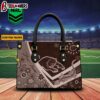 Custom Name Penrith Panthers NRL Woman Leather Handbag For Fans