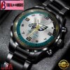 Custom Name Philadelphia Eagles NFL Black Stainless Steel Watch Gifts For Fans