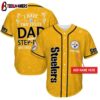 Custom Name Pittsburgh Steelers I Have Two Titles Father's Day Baseball Jersey