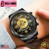 Custom Name Pittsburgh Steelers NFL 3D Men Black Stainless Steel Watch Gift For Fans
