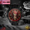 Custom Name San Francisco 49ers NFL 3D Men Black Stainless Steel Watch Gift For Fans