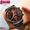Custom Name San Francisco 49ers NFL 3D Men Black Stainless Steel Watch Gift For Fans