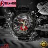 Custom Name San Francisco 49ers NFL Men Black Stainless Steel Watch Gift For Fans