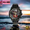 Custom Name San Francisco 49ers NFL Men Black Stainless Steel Watch Gift For Fans