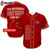 Custom Name San Francisco 49ers The Increadible Father's Day Baseball Jersey