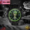 Custom Name Seattle Seahawks NFL 3D Men Black Stainless Steel Watch Gift For Fans