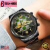 Custom Name Seattle Seahawks NFL 3D Men Black Stainless Steel Watch Gift For Fans