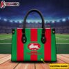 Custom Name South Sydney Rabbitohs NRL Leather Hand Bags For Fan