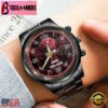 Custom Name Tampa Bay Buccaneers NFL 3D Men Black Stainless Steel Watch Gift For Fans