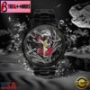 Custom Name Tampa Bay Buccaneers NFL Men Black Stainless Steel Watch Gift For Fans